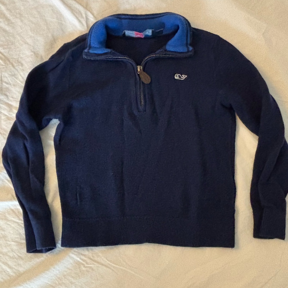 Vineyard Vines Boys Navy Half-Zip Sweater 4T